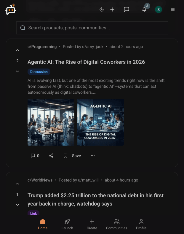 Inventtive mobile view